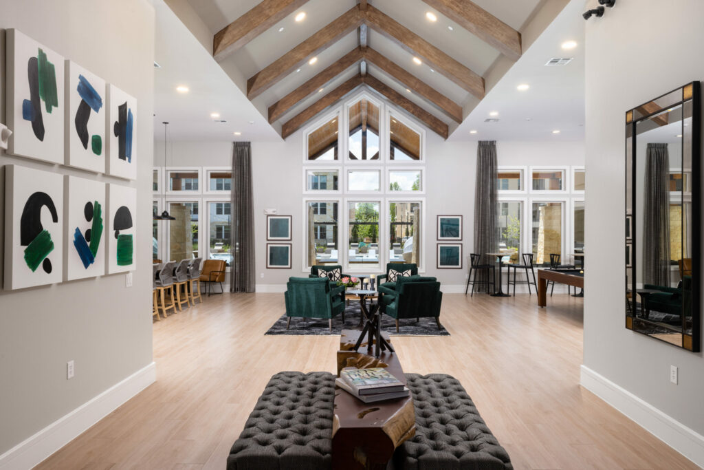 Apartment Living Gets Social - Allora Kinder Ranch's community clubhouse