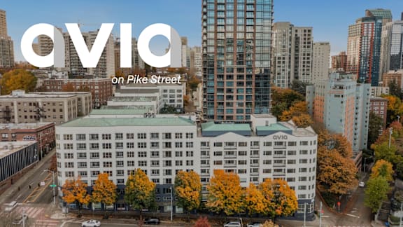Aerial View at AVIA on Pike Street, Seattle, WA, 98101