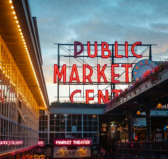 Public Market Center Nearby at AVIA on Pike Street, Washington