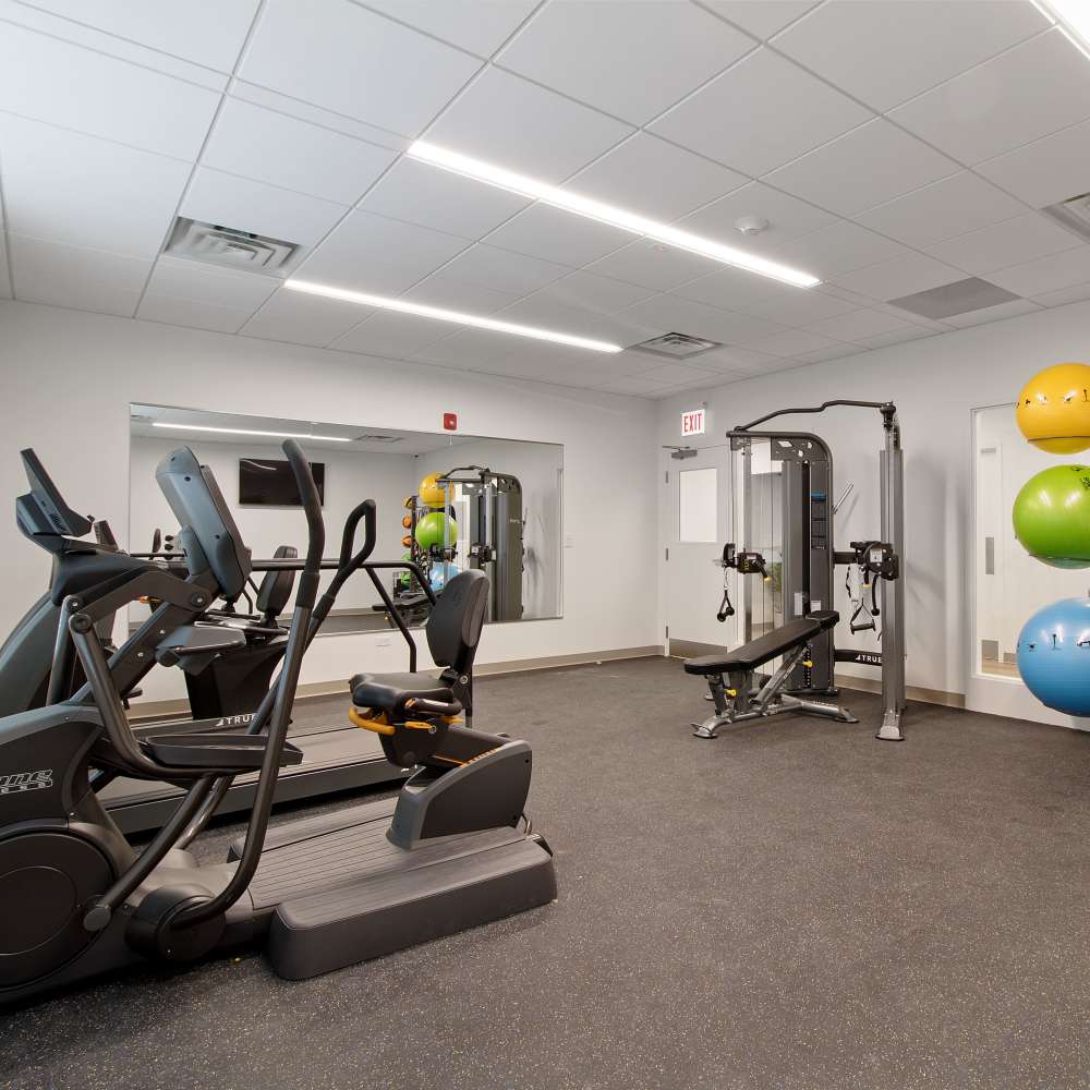 Fitness Center at BJ Wright Court Apartments in Chicago, Illinois