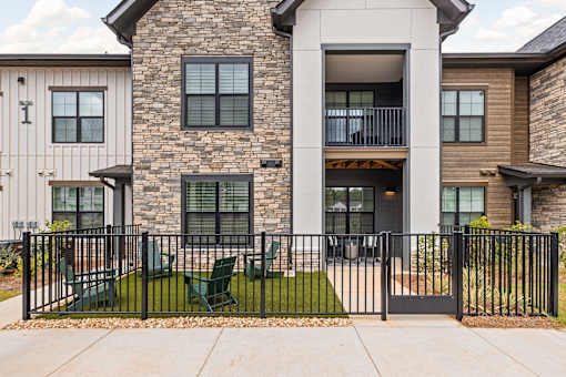 Exterior With Patio View at The Levi Luxury Apartments, McDonough, GA, 30253