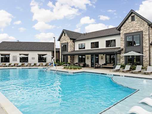 Outdoor Swimming Pool at The Levi Luxury Apartments, McDonough, GA, 30253