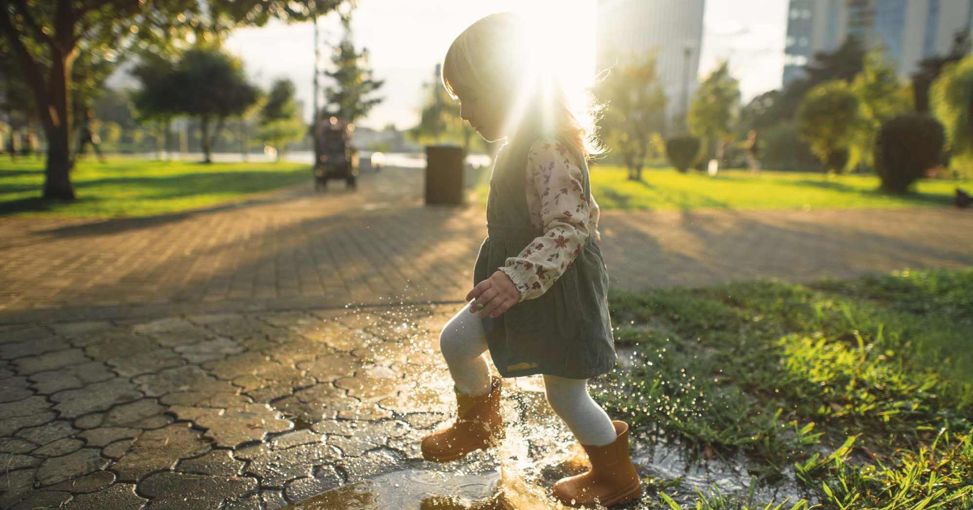 Kid in the park near Wilmington, California at Portofino Townhomes