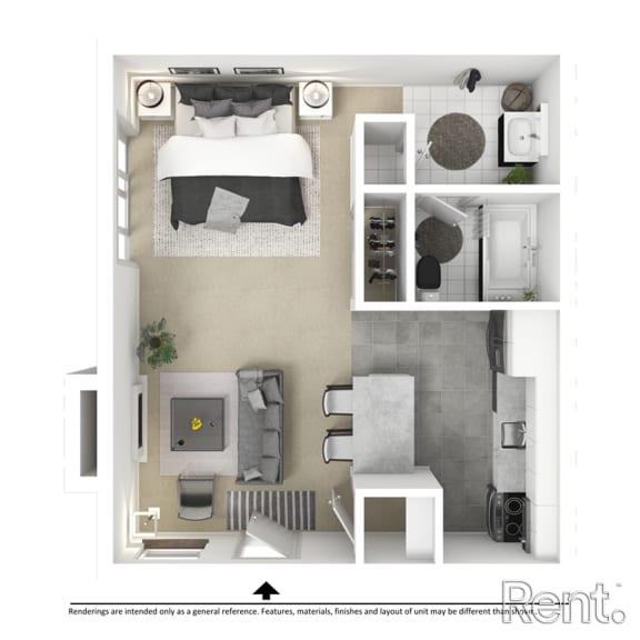 11F26A Floor Plan at Avia Lofts at Founders Road, Indianapolis, IN, 46268