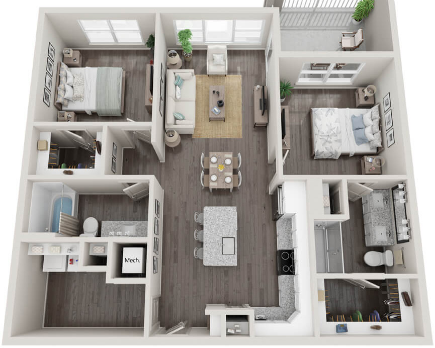 Oasis at Riverlights Floor Plans
