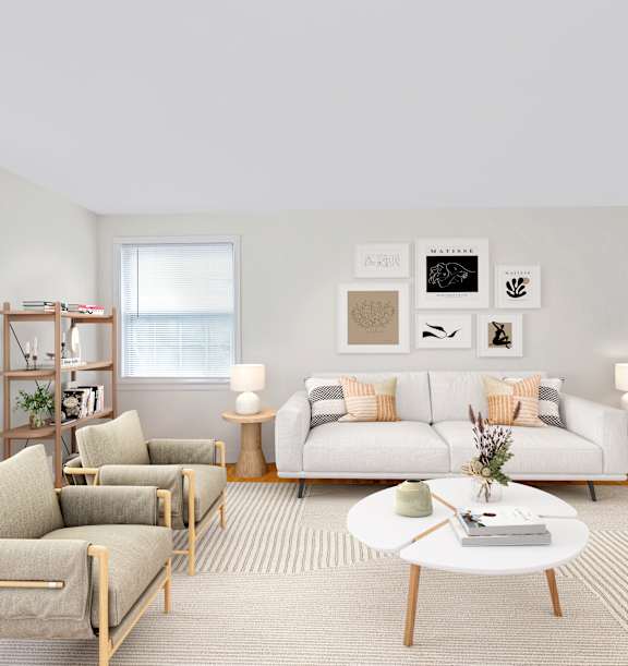 Living Room with Natural Light at Falkland Chase, Maryland