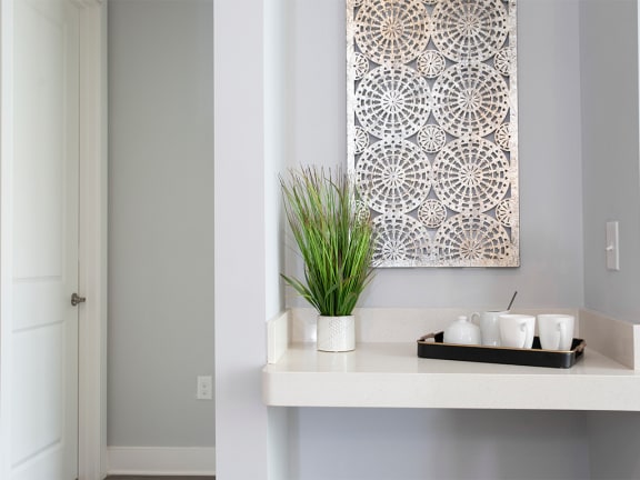 Wet Bar Area at St Mary's Square North Apartments, North Carolina