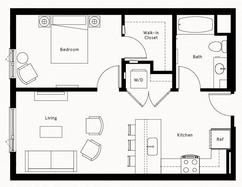 Floor Plan Image of Apartment Apt 821
