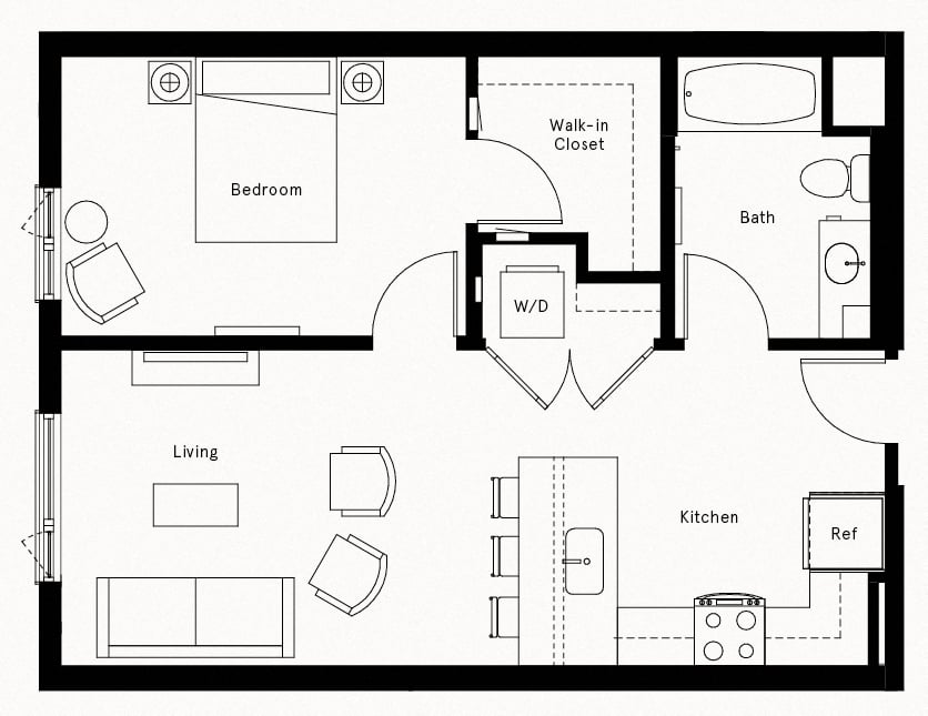 Floor Plan Image of Apartment Apt 310