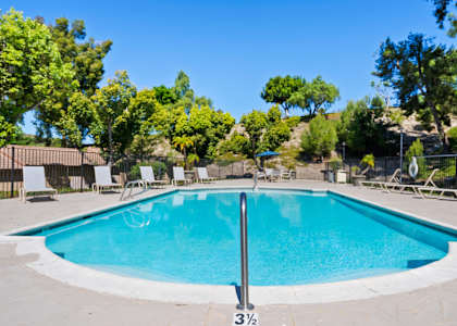 Sparkling pool at River Oaks, California, 92057