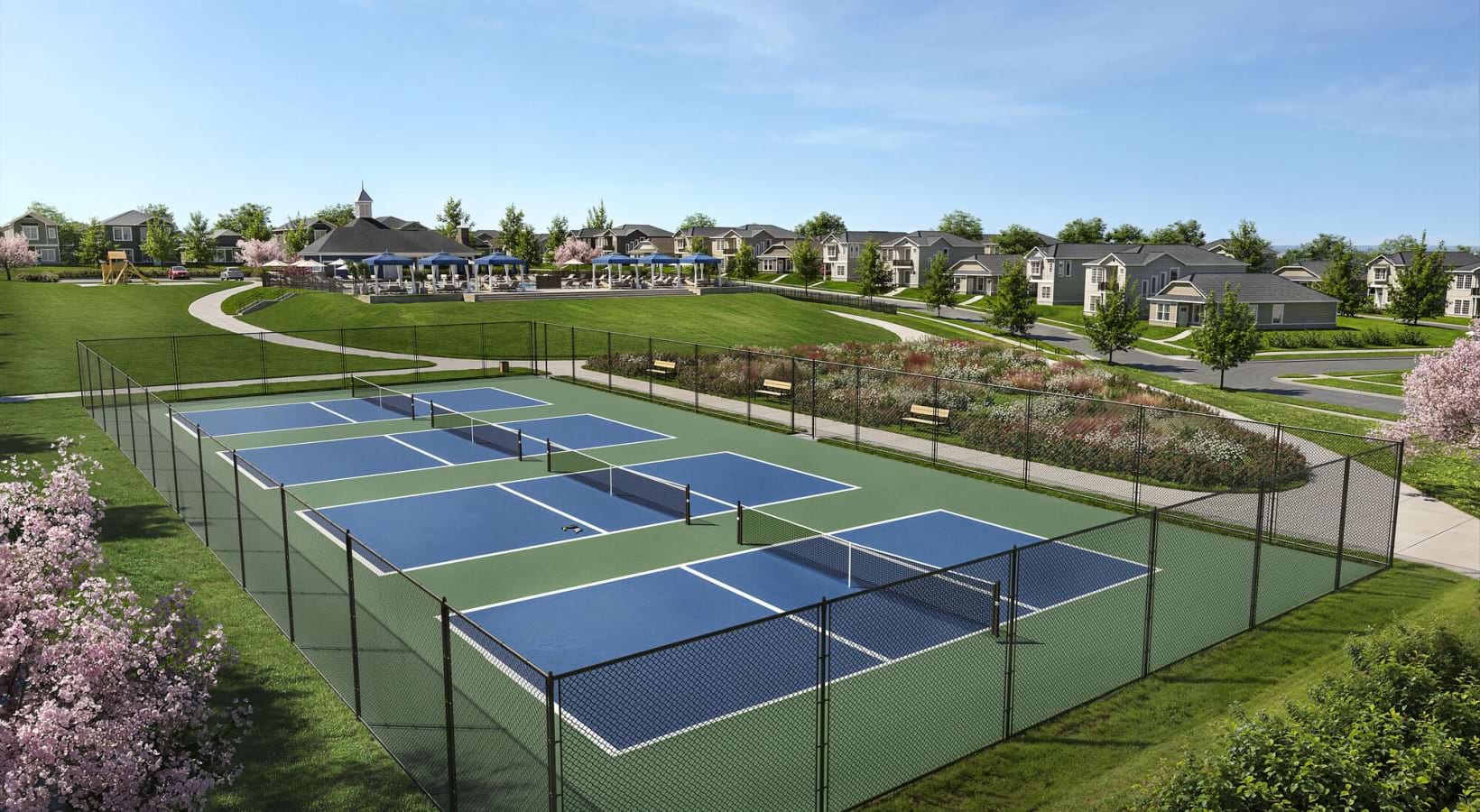 Exterior Pickleball Court