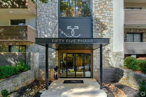 55 Pharr Leasing Office & Entrance