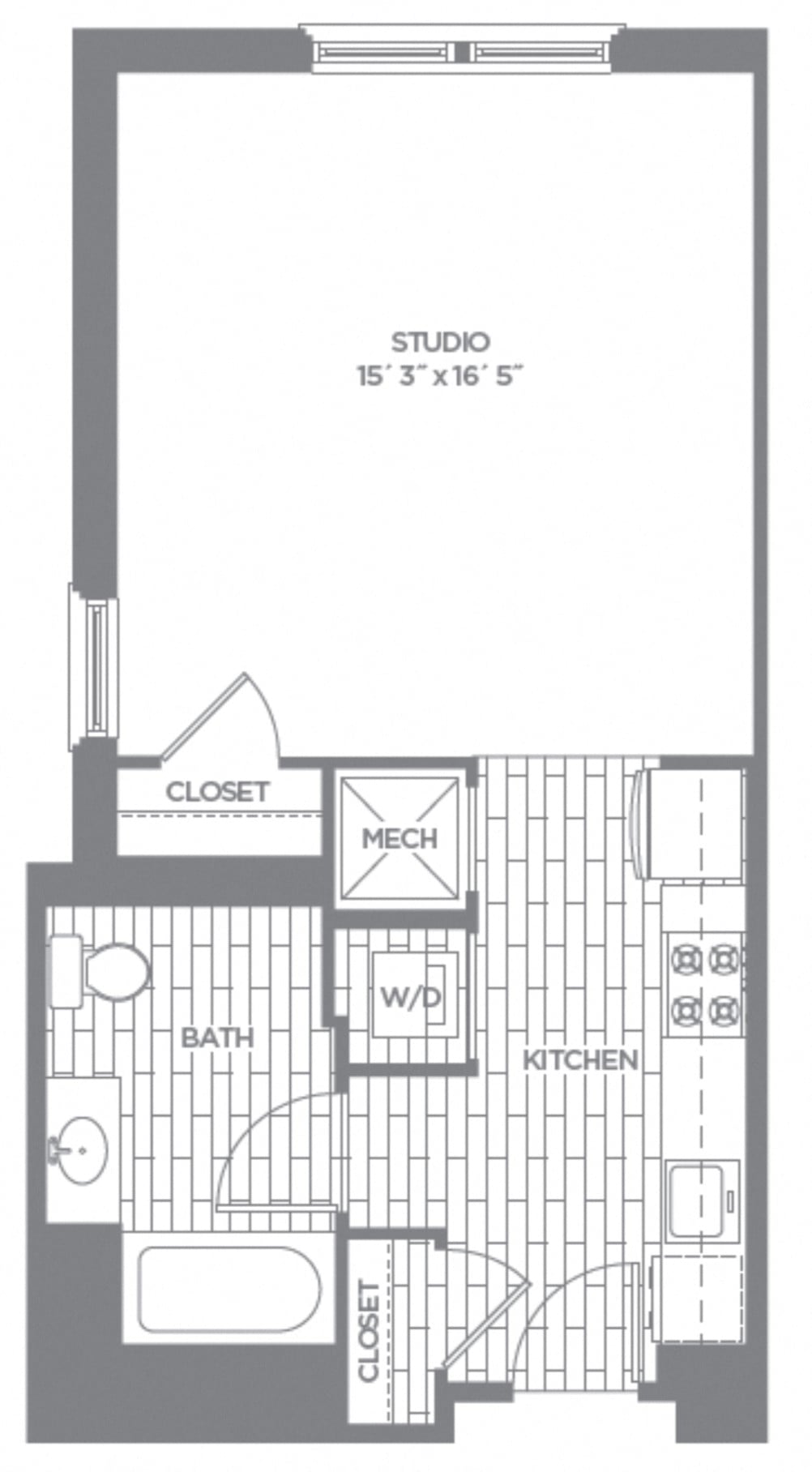 Floor Plan Image of Apartment Apt 515-1