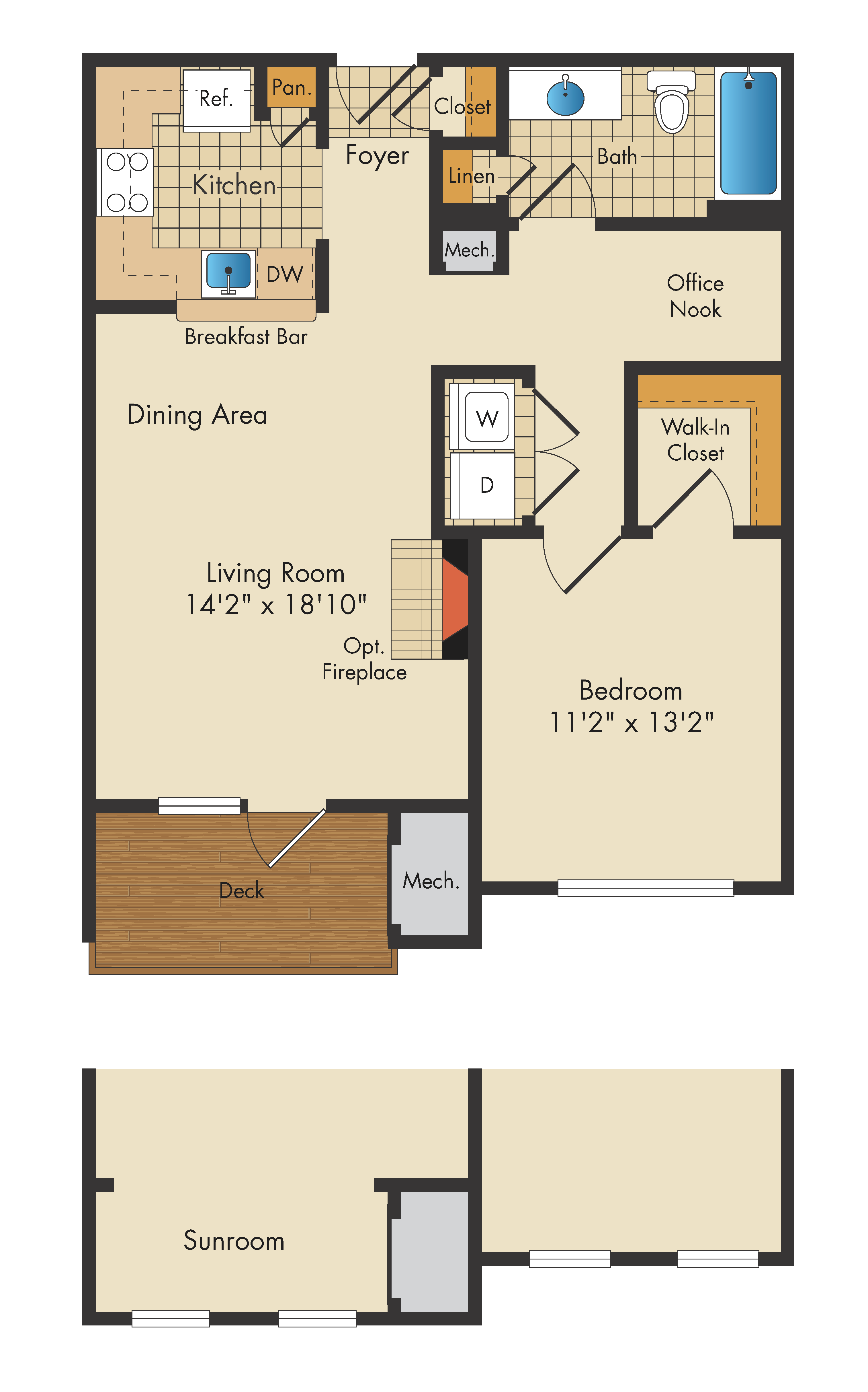 Apartment 427 floorplan