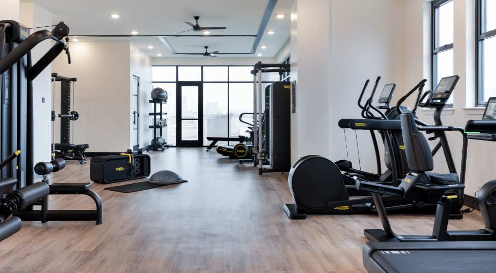 Fitness studio at Katy Trail Uptown in Dallas, Texas