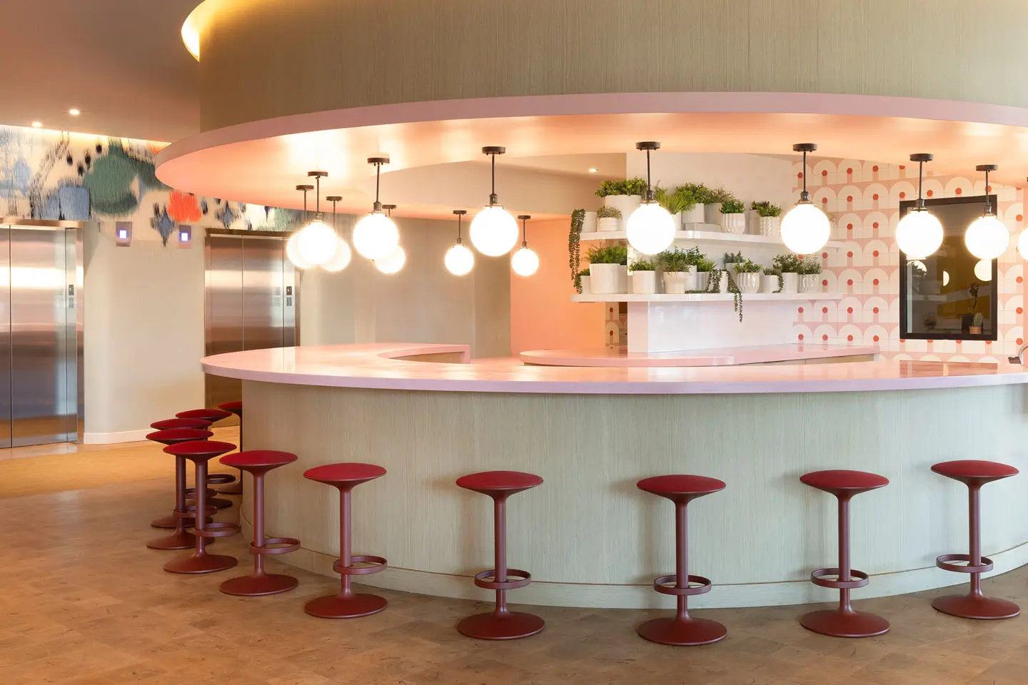 on-site coffee bar