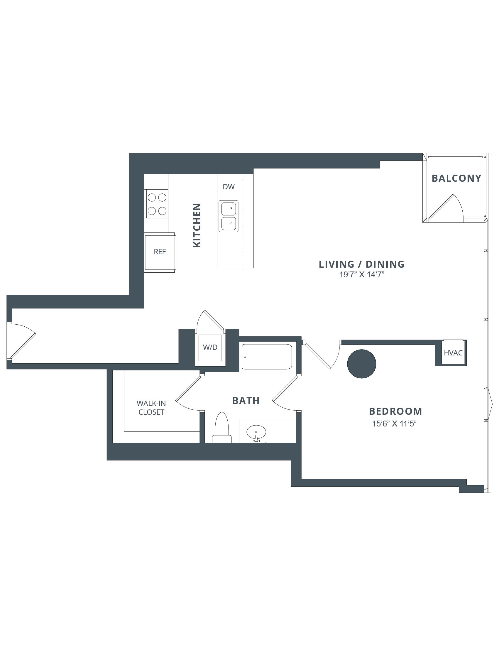 Apartment 2105 floorplan