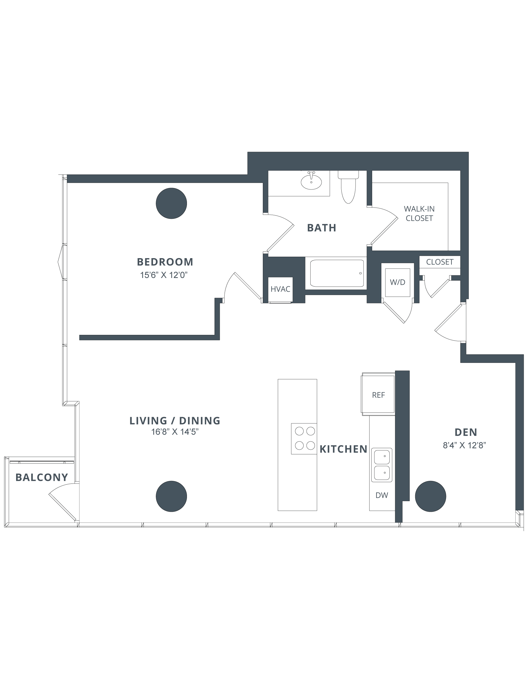 Apartment 1712 floorplan