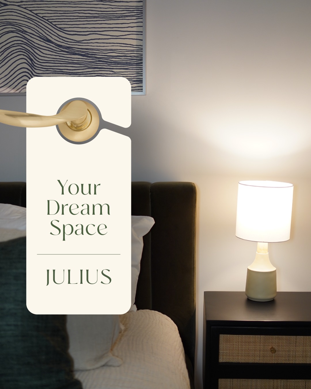 'Do Not Disturb' mode activated. Our bedroom suites are designed to help you seek the sanctuary you deserve.⁣⁣ ⁣ #LiveJulius #StamfordCTApartments