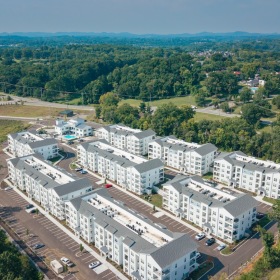 Exterior view of new luxury apartment community Madison Century Farm in Antioch Nashville Tennessee.