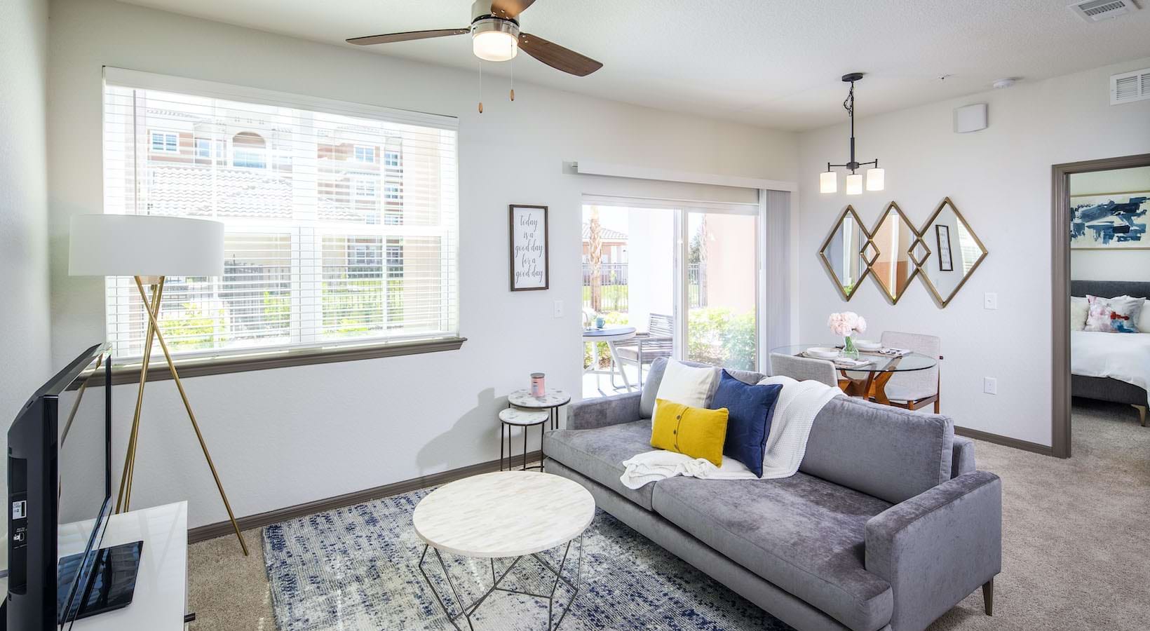 1 Bedroom Model - Living Room