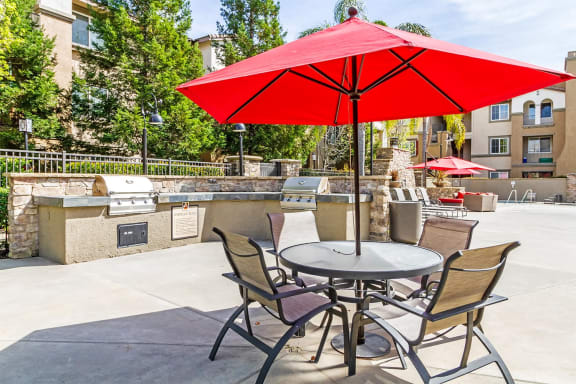 Outdoor BBQ and Fireplace Area