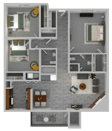 C2 Floorplan at Village at Iron Blossom, Nevada, 89511