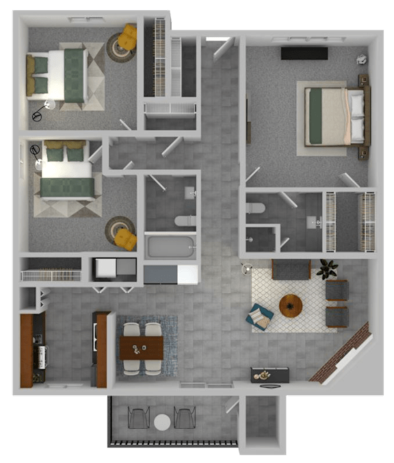 C2 Floorplan at Village at Iron Blossom, Nevada, 89511