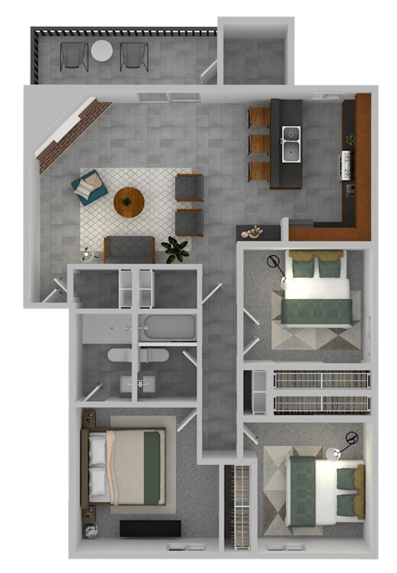 C1 Floorplan at Village at Iron Blossom, Reno, Nevada