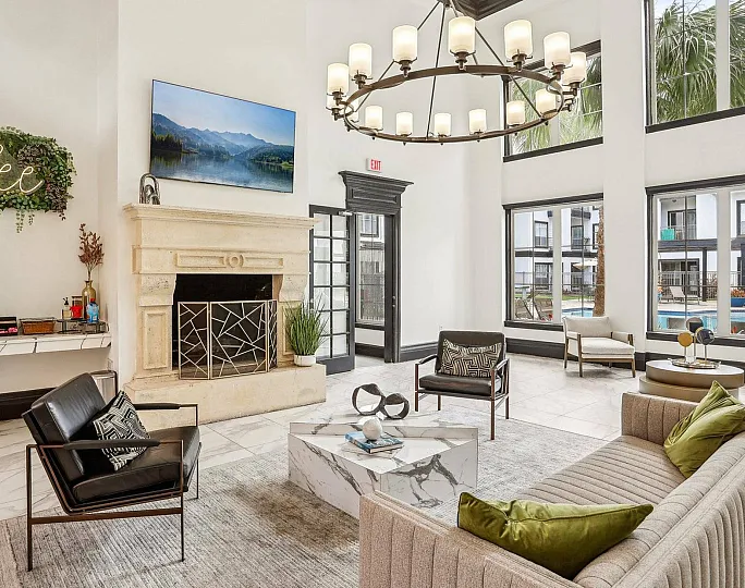 stylish leasing office