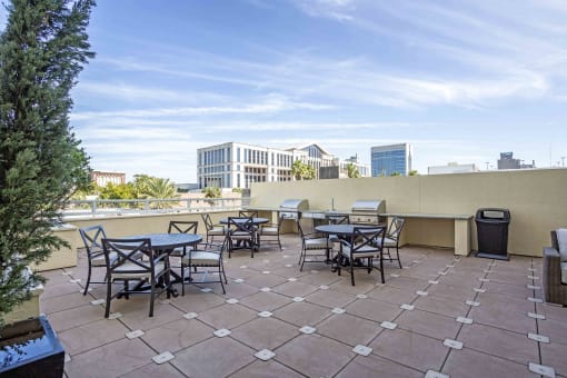 Rooftop Deck at Houston Street Manor Apartments, Jacksonville, Florida