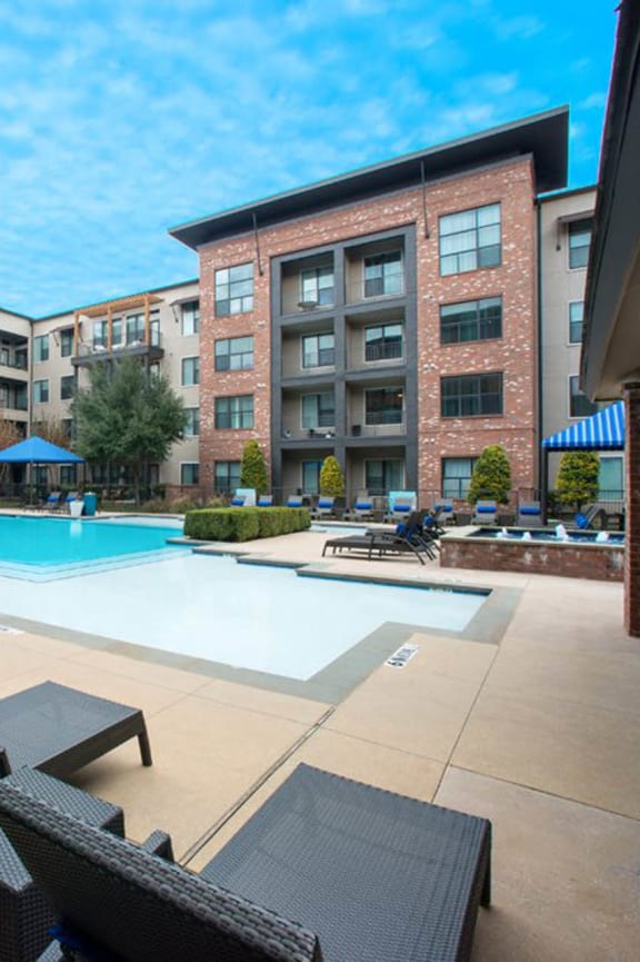 Pool with Sundecks at Gramercy on the Park in Dallas, Texas