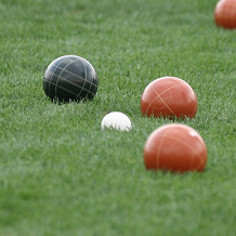 Bocce courts & fire pit