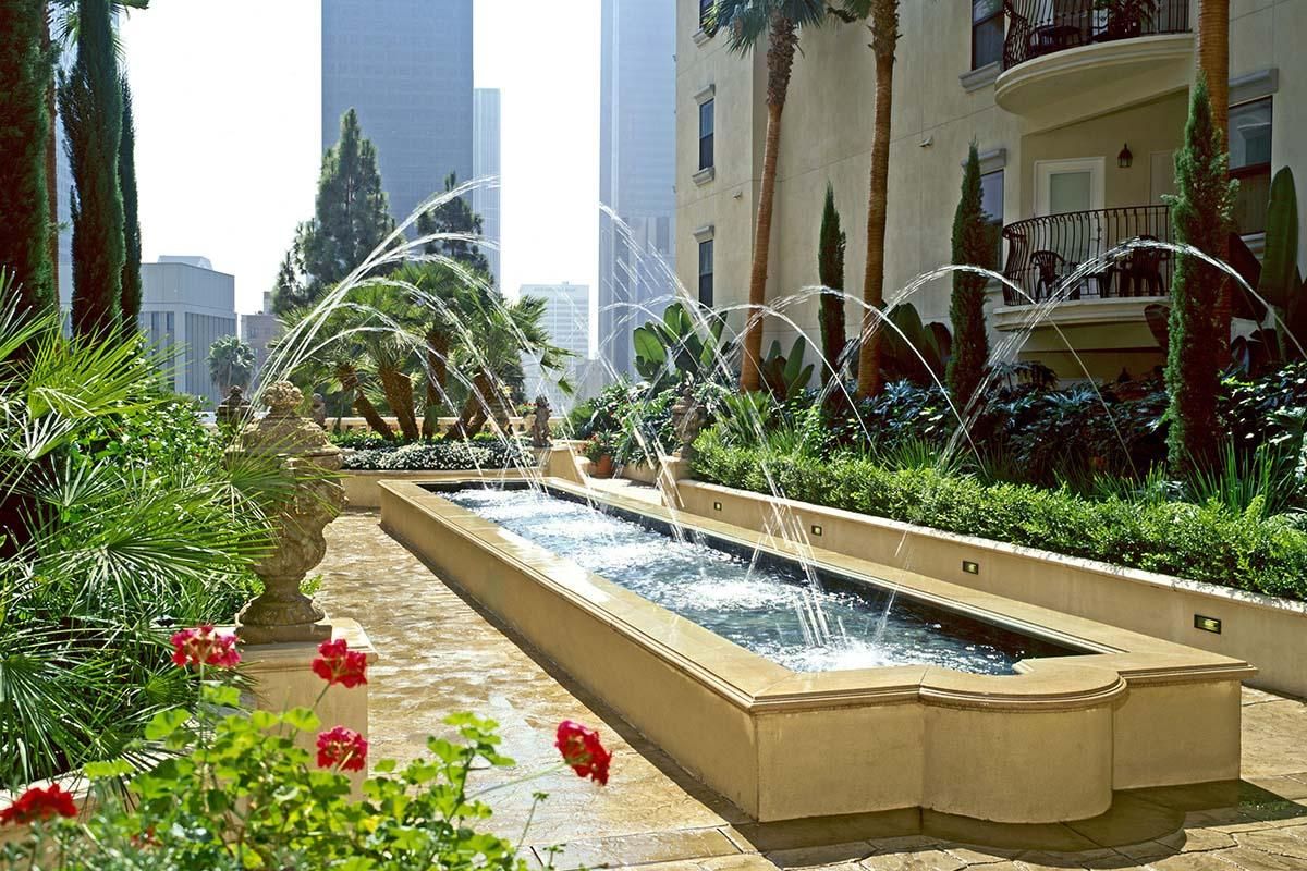 LUSHLY LANDSCAPED COURTYARDS