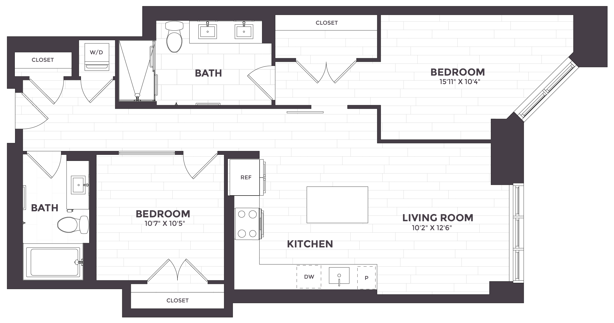 Floor Plan Image of Apartment Apt 0607