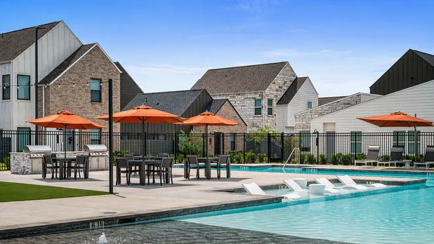 exterior pool and homes