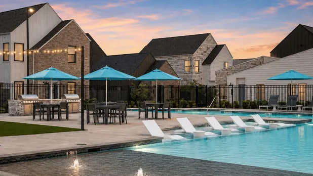 exterior pool and homes