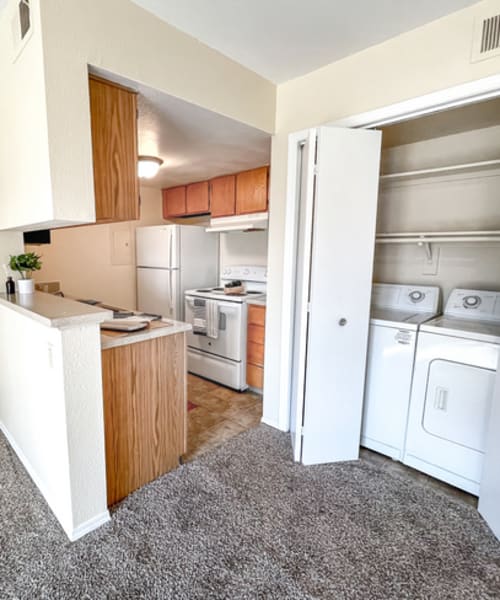 Kitchen at Stonehaven Apartments in Hazelwood, Missouri