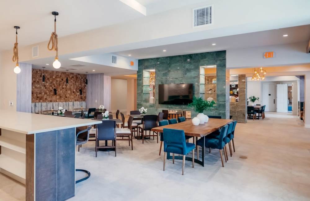 Clubhouse dinging at The Hamilton at Garden Valley in Waxahachie, Texas