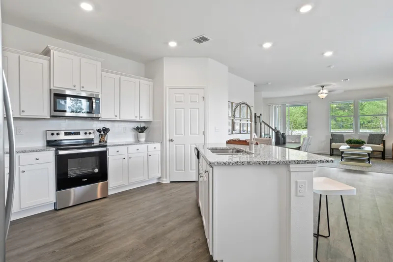 Kitchen with island