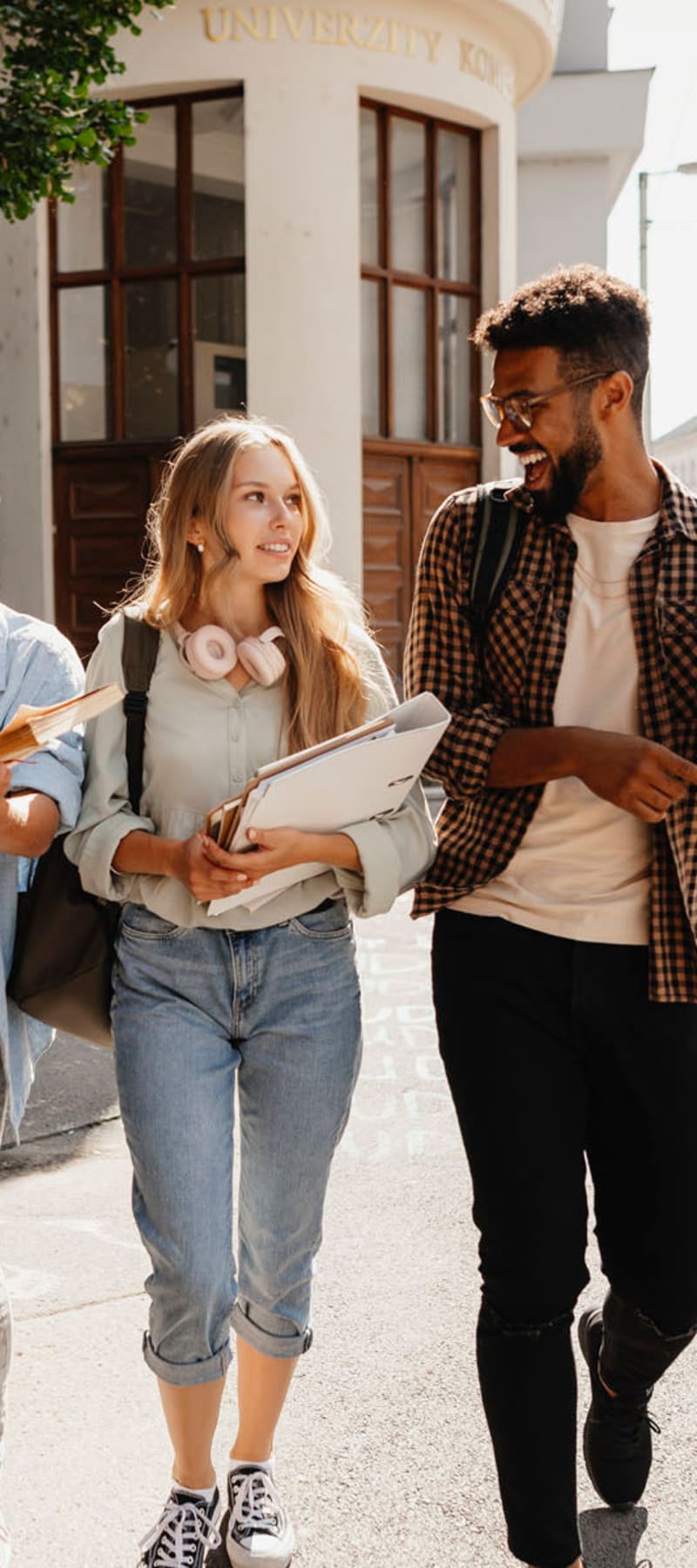 Students walking to class from Campus Prime in Syracuse, New York