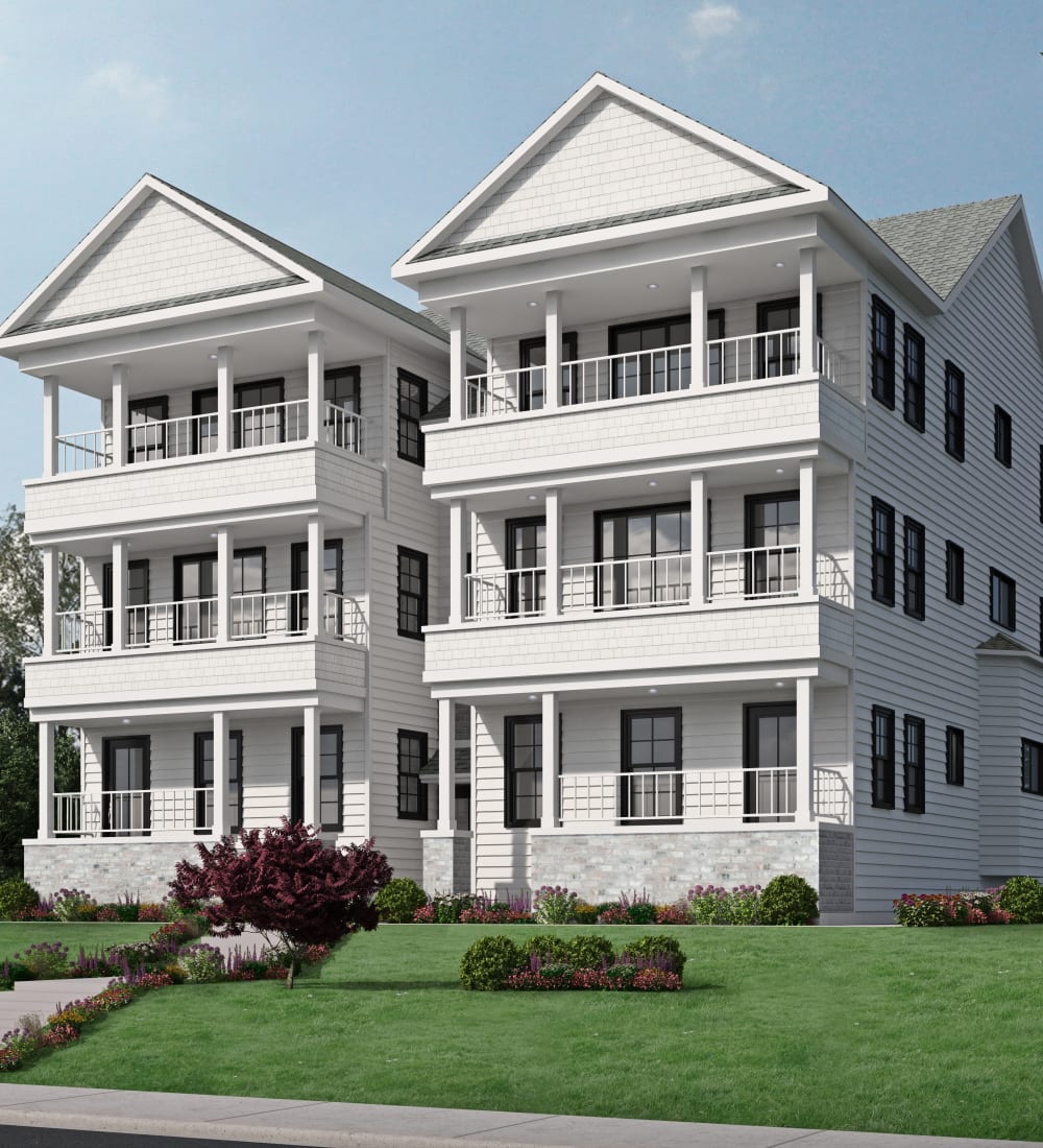 Exterior shot of apartment at Campus Prime in Syracuse, New York