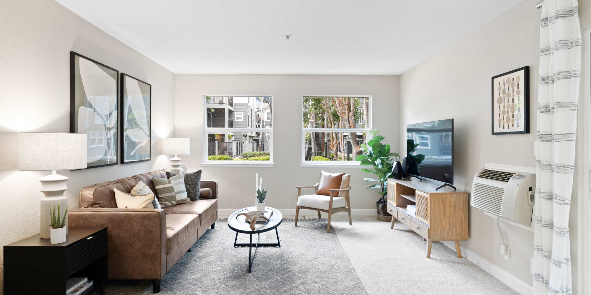 Open concept apartment at Sofi Sunnyvale in Sunnyvale, California