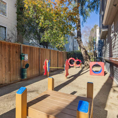 Onsite dog park at Sofi Sunnyvale in Sunnyvale, California