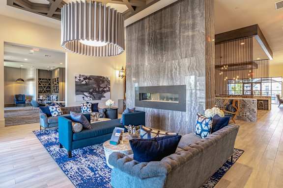 Clubhouse living at The Rosemary Apartments, Humble, Texas