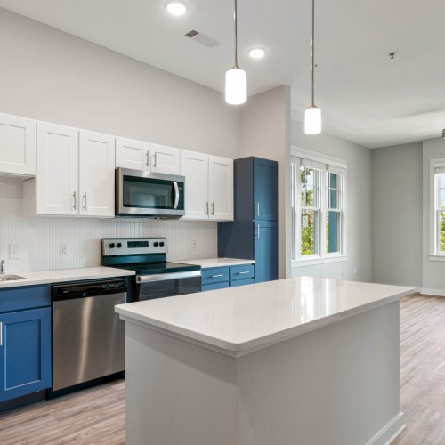 Spacious Studio with large windows at The Rumney in Charleston SC.