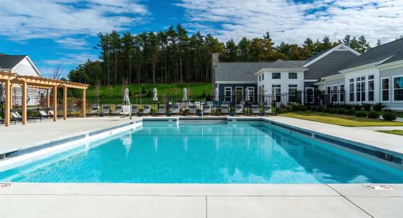 Outdoor Pool with Lounge Seating