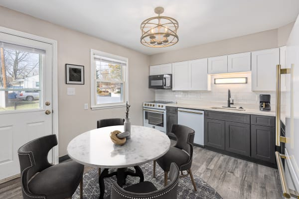 photo of newly remodeled interior kitchen 