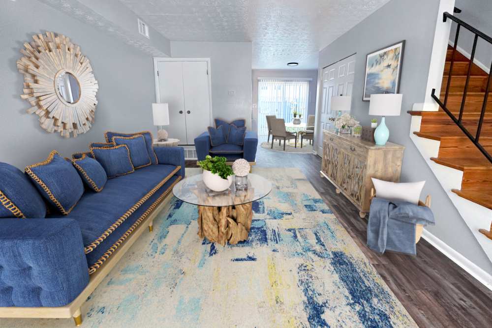 Living room area of Ashton Pines in Columbus, Ohio