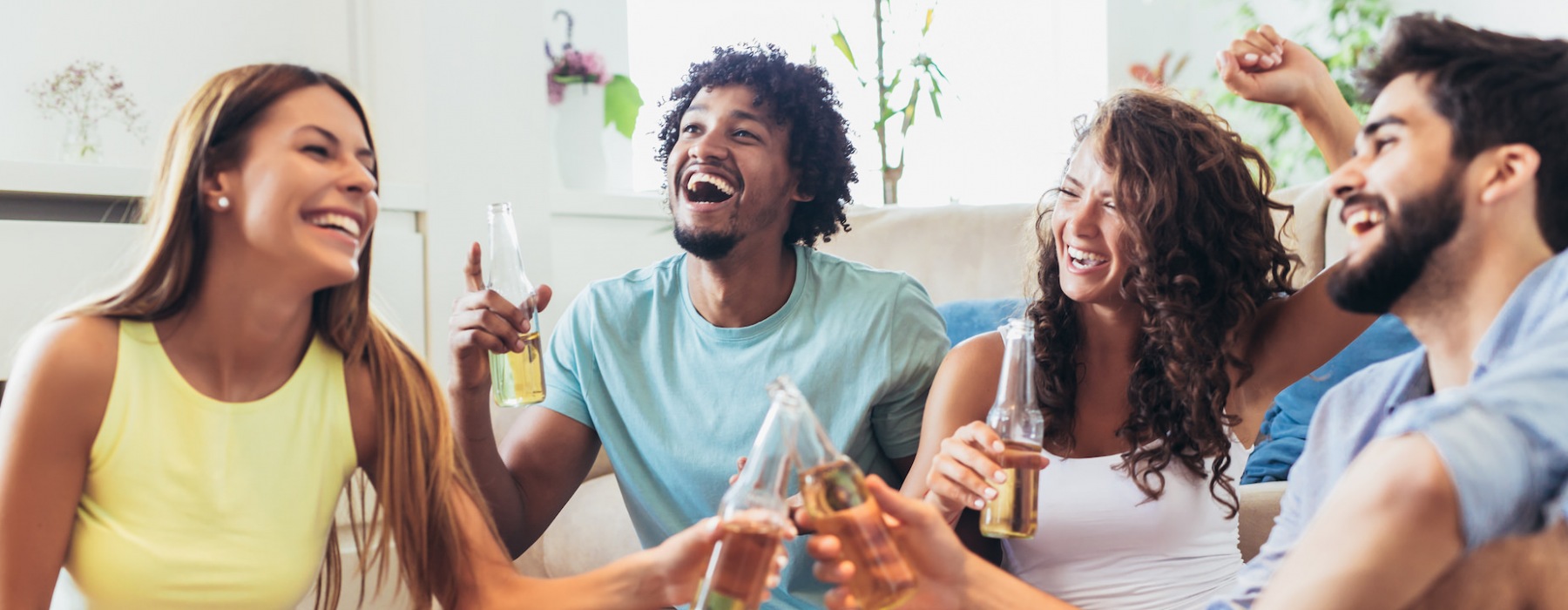 young people at a party